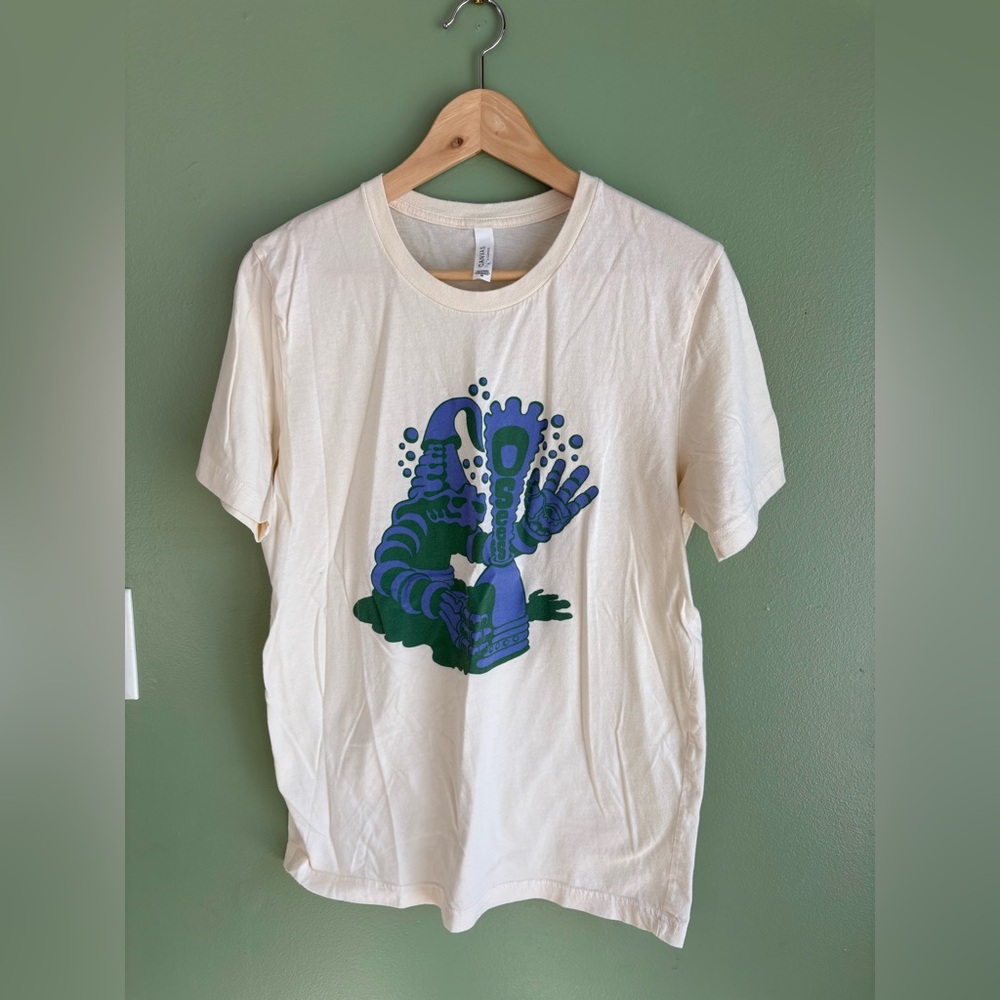 Thee oh sees (osees) band t shirt size medium Bella Canvas Cream T-Shirt